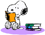 snoopy reading